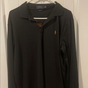 Polo by Ralph Lauren Black Long Sleeve Polo Shirt